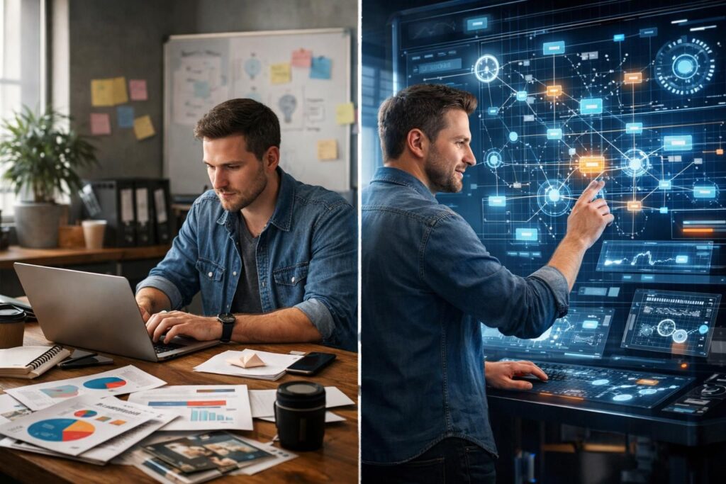 découvrez comment évoluer du content marketing traditionnel vers un système de content system intégré pour optimiser votre stratégie de contenu et maximiser l'impact de vos campagnes.